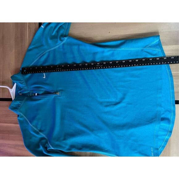 Nike Dri-Fit Pro Women's Athletic 1/4 Zip Jacket Long Sleeve Blue Size‎ XL - Picture 3 of 4